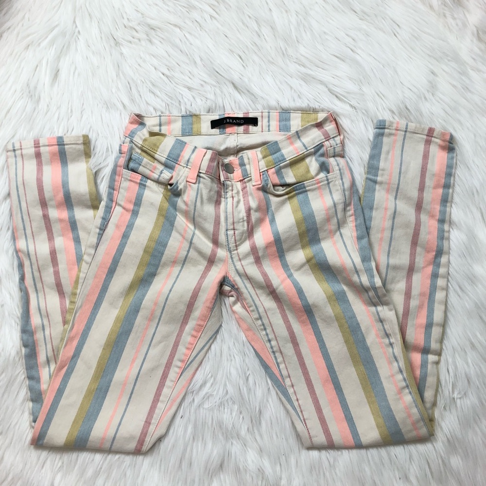J Brand Candy Stripped Jeans